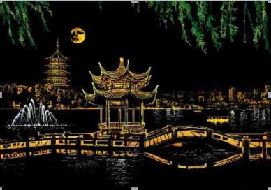 Decorative painting scratch Scraping painting drawing paper world Sightseeing pictures decoration birthday gifts drop shipping - 𝓢𝓱𝓸𝓹𝓵𝓮𝓬𝔂