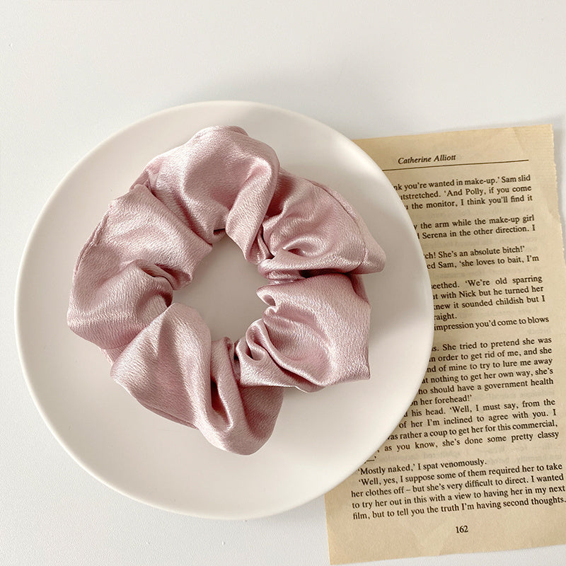 Simple satin retro large intestine loop hair rope - 𝓢𝓱𝓸𝓹𝓵𝓮𝓬𝔂