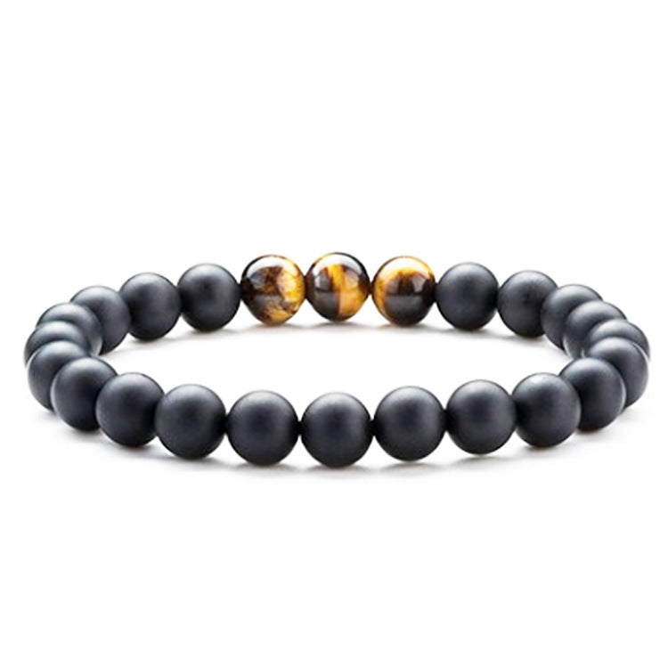 Tiger Eye Couple Bracelets Matte Black Agate Beads Bracelet - 𝓢𝓱𝓸𝓹𝓵𝓮𝓬𝔂