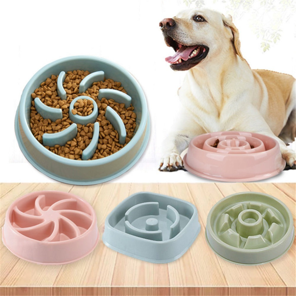 Plastic Pet Dogs And Cats Choke Prevention Slow Food Bowl - 𝓢𝓱𝓸𝓹𝓵𝓮𝓬𝔂