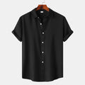 Teenagers Solid Color Short-sleeved Lapel Shirt Top - 𝓢𝓱𝓸𝓹𝓵𝓮𝓬𝔂