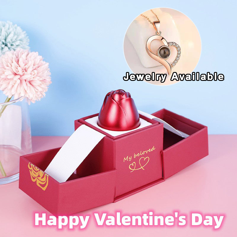 Hot Valentine's Day Gifts Metal Rose Jewelry Gift Box Necklace For Wedding Girlfriend Necklace Gifts - 𝓢𝓱𝓸𝓹𝓵𝓮𝓬𝔂