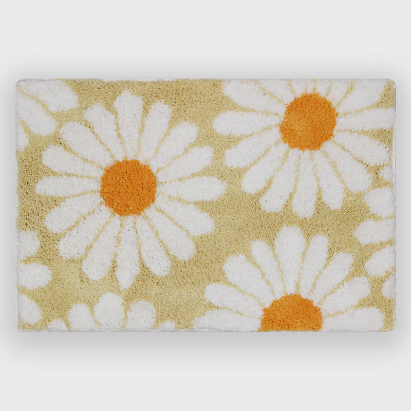 Cashmere-like Floor Mat Cross-border Flower Home Bathroom Non-slip Floor Mat - 𝓢𝓱𝓸𝓹𝓵𝓮𝓬𝔂