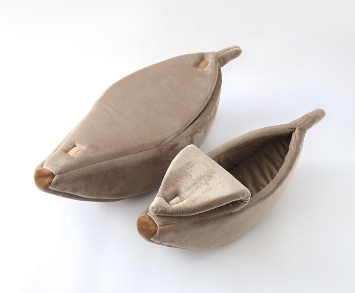 Pet House Dog Bed Banana Shape Dog House Cute Pet Kennel Nest Warm Dog Sofas Sleeping Bed - 𝓢𝓱𝓸𝓹𝓵𝓮𝓬𝔂