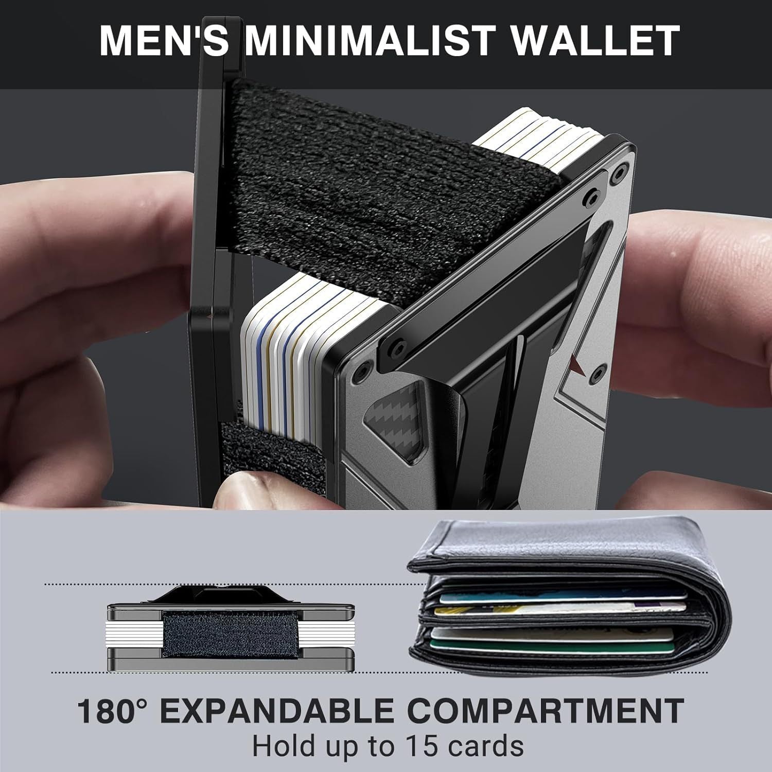 Tracker RFID Anti-theft Swiping Metal Wallet - 𝓢𝓱𝓸𝓹𝓵𝓮𝓬𝔂