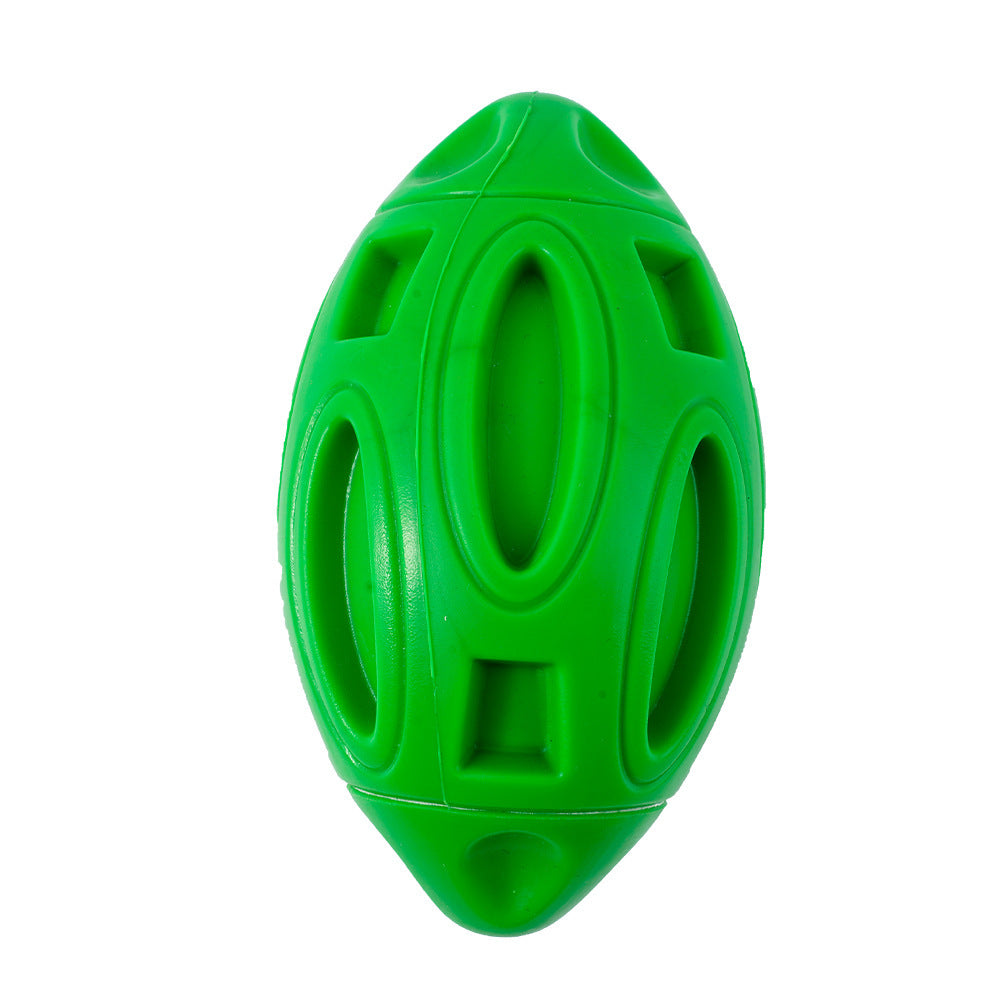 Pet Supplies Dog Toys Rubber Sounding Rugby Wear-Resistant Bite-Resistant Sounding Dog Ball - 𝓢𝓱𝓸𝓹𝓵𝓮𝓬𝔂