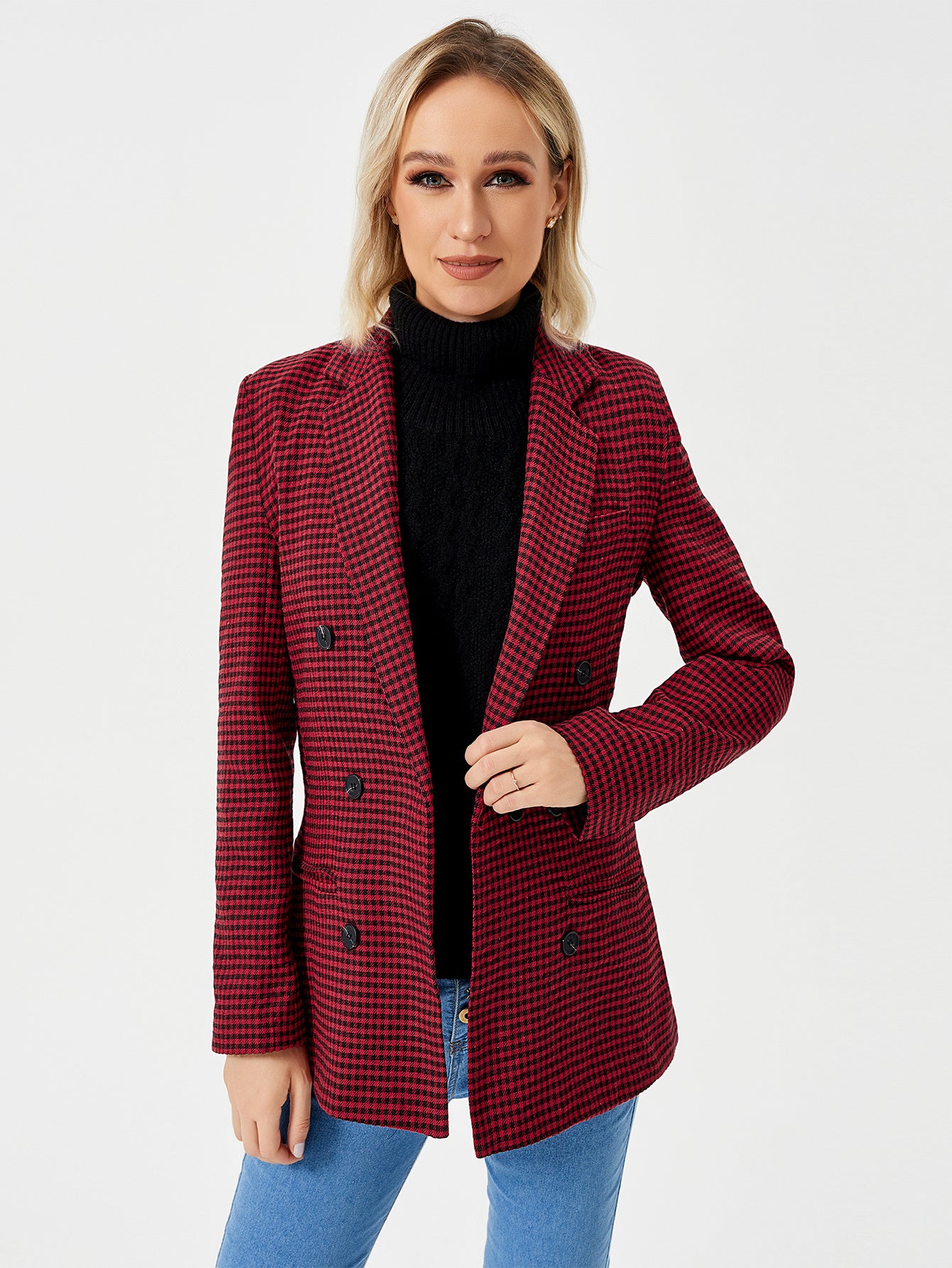 Womens Casual Blazer Jacket  Long Sleeve Work 0ffice Blazer Lapel  Jacket - 𝓢𝓱𝓸𝓹𝓵𝓮𝓬𝔂