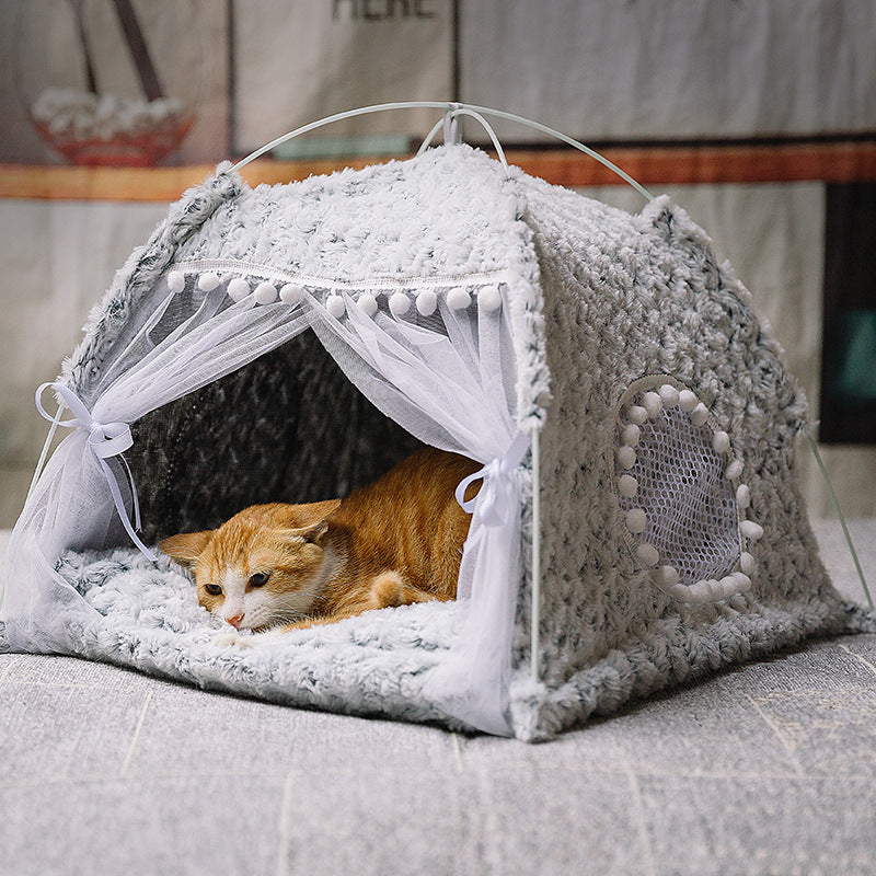Semi-enclosed pet bed - 𝓢𝓱𝓸𝓹𝓵𝓮𝓬𝔂