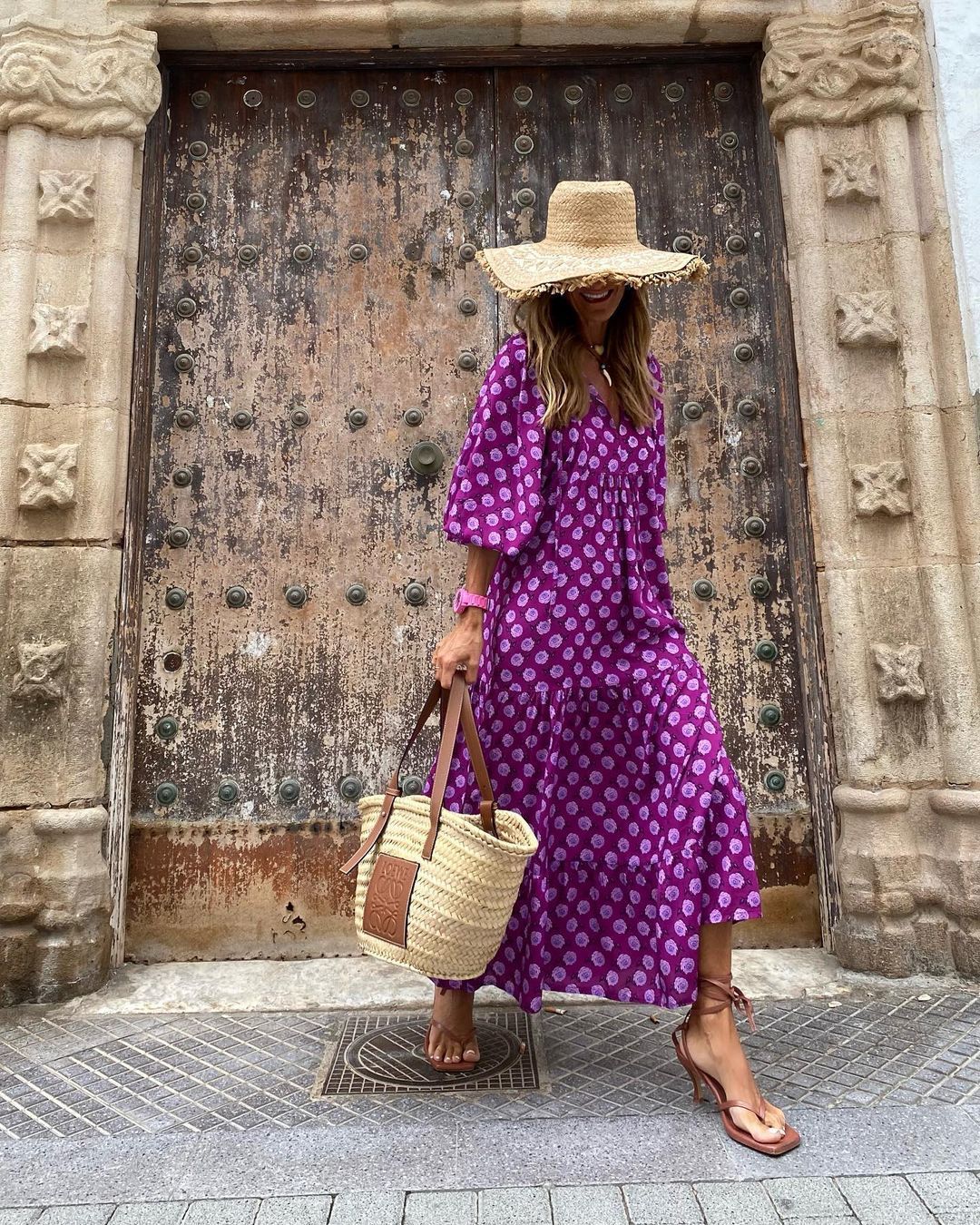 Summer Women's Vintage Printed Bohemian Dress Elegant Ladies Casual Loose V-Neck Short Sleeve Long Dresses - 𝓢𝓱𝓸𝓹𝓵𝓮𝓬𝔂