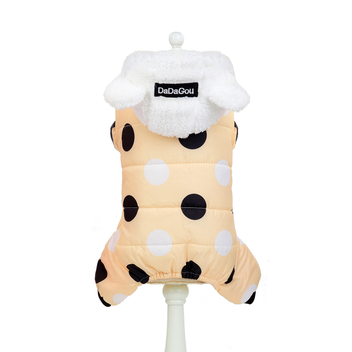 Warm big polka dot four-leg cotton coat - 𝓢𝓱𝓸𝓹𝓵𝓮𝓬𝔂