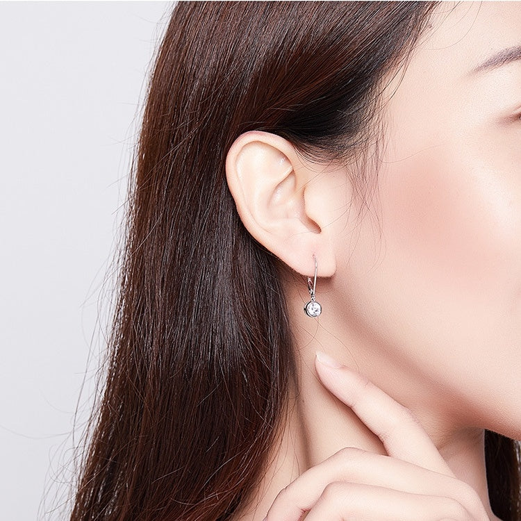 Women's Sterling Silver Zircon Earrings - 𝓢𝓱𝓸𝓹𝓵𝓮𝓬𝔂