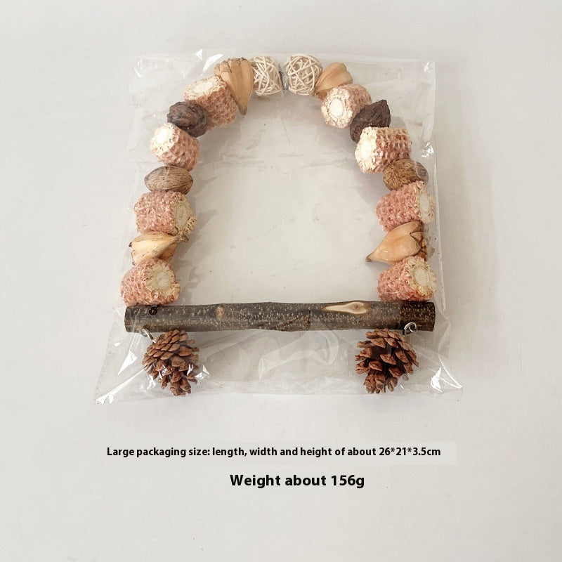 Wooden Parrot Swing Natural Log Bird Stand Pole Perched Wooden Mountain Parrot Toys - 𝓢𝓱𝓸𝓹𝓵𝓮𝓬𝔂