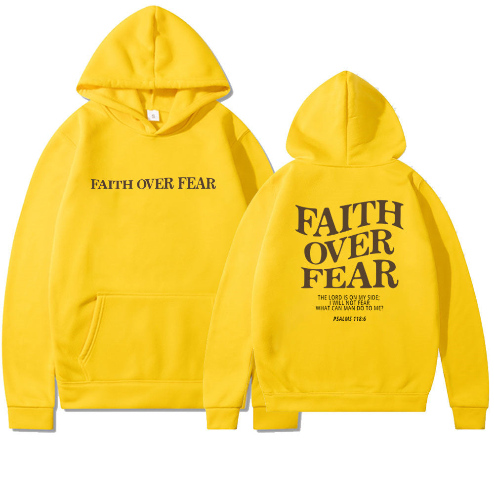 Faith Over Fear Christian Hoodie Christian Sweatshirt Jesus Hoodie Trendy Hoodie Bible Verse Shirt Unisex Aesthetic Clothes - 𝓢𝓱𝓸𝓹𝓵𝓮𝓬𝔂