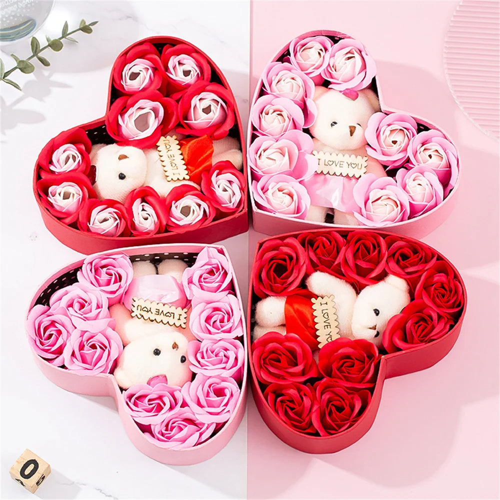 Heart-shaped Rose Red Gift Box New Year Christmas Gift Box Valentine's Day Christmas Gift Mother's Day Birthday Gift - 𝓢𝓱𝓸𝓹𝓵𝓮𝓬𝔂