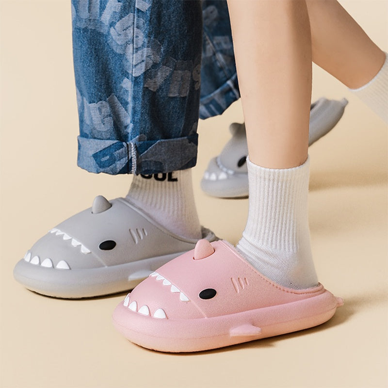 Cartoon Shark Shoes Home Slippers EVA Lovers Slippers Winter Soft Bottom Waterproof Shoes - 𝓢𝓱𝓸𝓹𝓵𝓮𝓬𝔂
