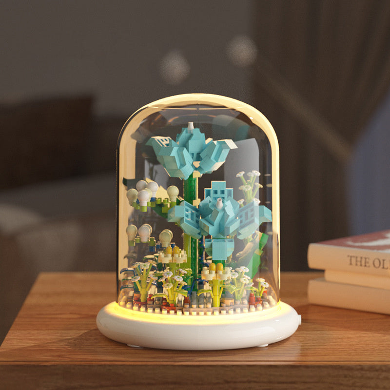 Building Block Flower Eternal Rose Small Particle Building Block Assembly Toy Gift Desktop Decoration - 𝓢𝓱𝓸𝓹𝓵𝓮𝓬𝔂