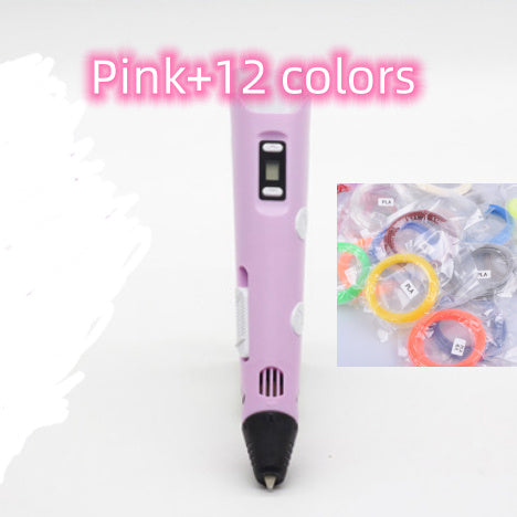 3D print pen 3D pen two generation graffiti 3D stereoscopic paintbrush children puzzle painting toys - 𝓢𝓱𝓸𝓹𝓵𝓮𝓬𝔂
