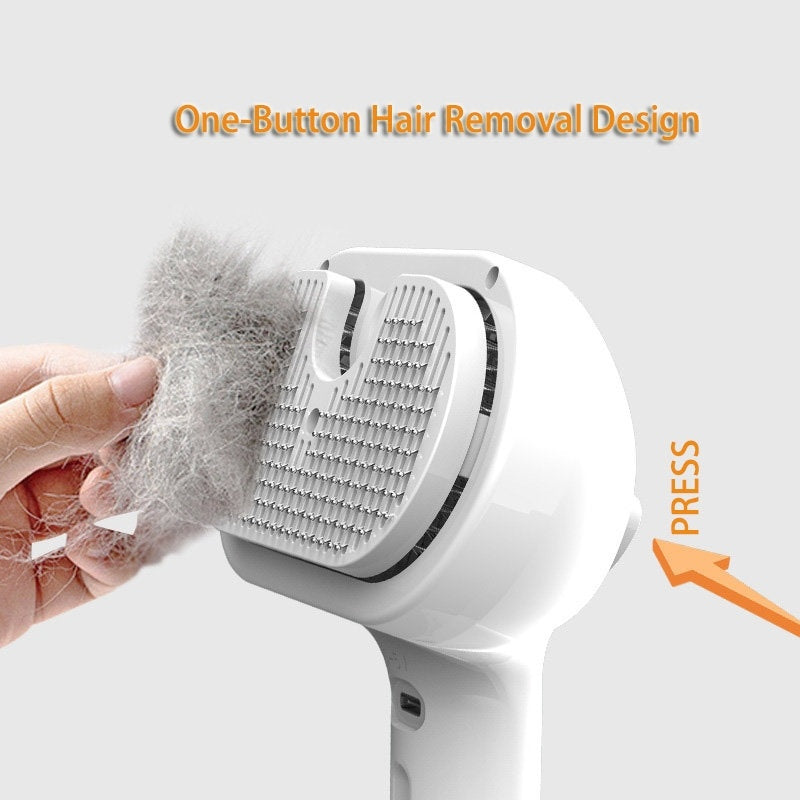 Pet Comb Self Cleaning Pets Hair Remover Brush For Dogs Grooming Tools Dematting Comb Built-in Mist Humidifier Pet Products - 𝓢𝓱𝓸𝓹𝓵𝓮𝓬𝔂