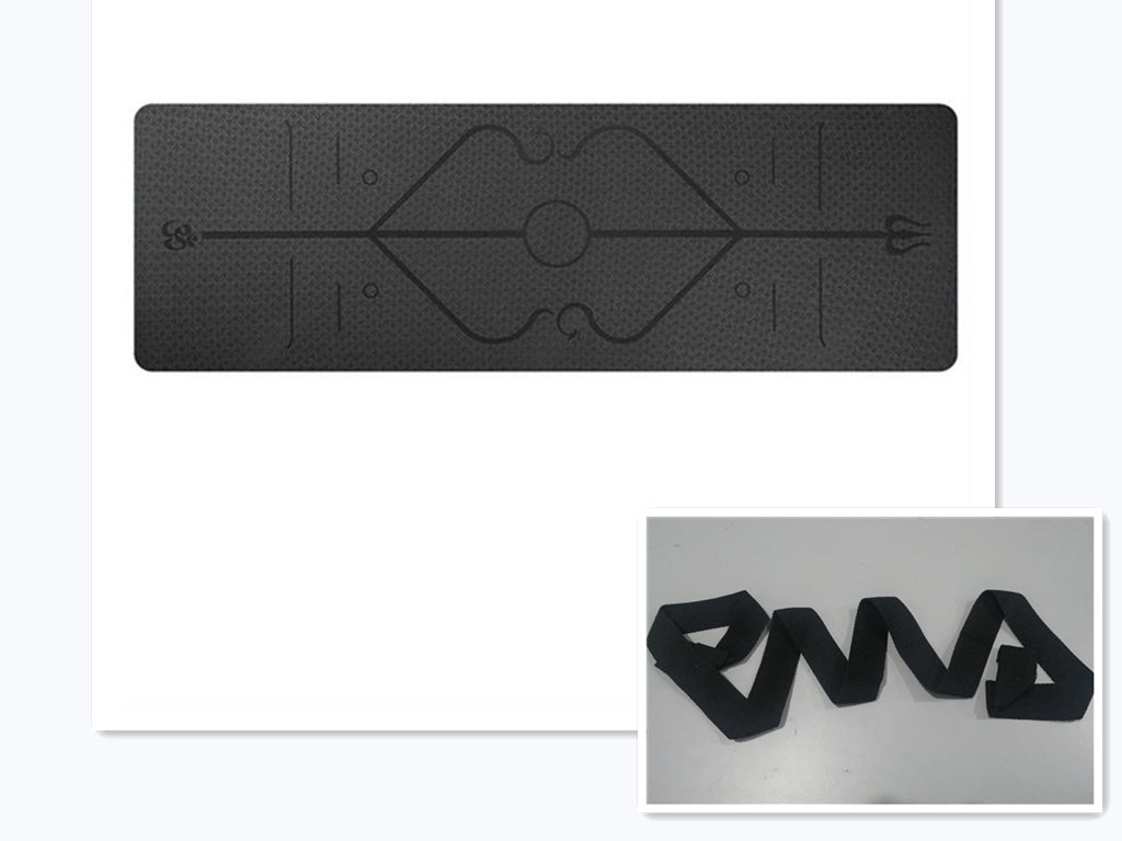 Non Slip TPE Yoga Mat Position Line Beginner - 𝓢𝓱𝓸𝓹𝓵𝓮𝓬𝔂