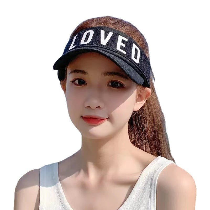 Sunlight Blocker For Summer Letter Without Top LOVED Korean - 𝓢𝓱𝓸𝓹𝓵𝓮𝓬𝔂