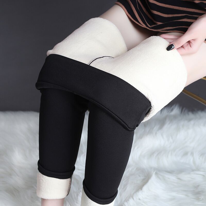 Winter Leggings Warm Thick High Stretch Lamb Cashmere Leggins Skinny Fitness Woman Pants - 𝓢𝓱𝓸𝓹𝓵𝓮𝓬𝔂