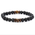 Personality Men's Black Volcanic Stone Bracelet - 𝓢𝓱𝓸𝓹𝓵𝓮𝓬𝔂