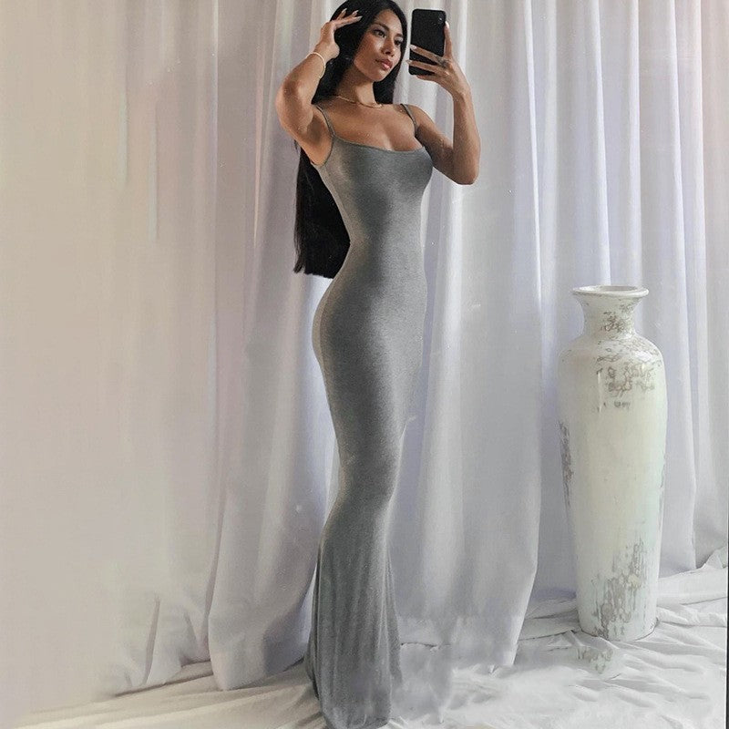 Women's Shapewear Dress Jumpsuit Tummy Tuck Lift Corset Open Crotch Suspender Tight Long Skirt Chest Pad Bodysuit Dress - 𝓢𝓱𝓸𝓹𝓵𝓮𝓬𝔂
