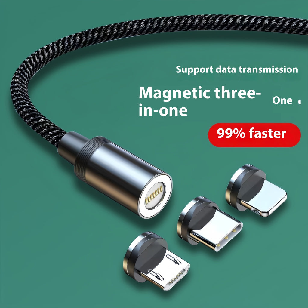 Magnetic Three-in-one Fast Charge Data Cable - 𝓢𝓱𝓸𝓹𝓵𝓮𝓬𝔂