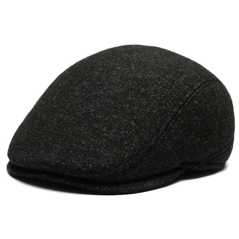Outdoor Cycling Warm Short Brim Beret Middle-aged And Elderly Men Ear Protection Advance Hats - 𝓢𝓱𝓸𝓹𝓵𝓮𝓬𝔂