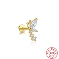 S925 Sterling Silver Horse Eye Multi-Diamond Dragonfly Stud Earrings - 𝓢𝓱𝓸𝓹𝓵𝓮𝓬𝔂