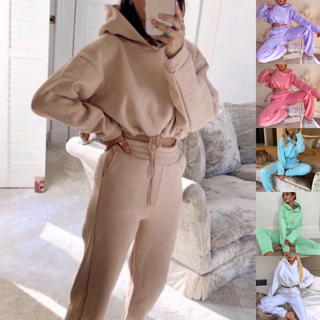 Jogging Suits For Women 2 Piece Sweatsuits Tracksuits Sexy Long Sleeve HoodieCasual Fitness Sportswear - 𝓢𝓱𝓸𝓹𝓵𝓮𝓬𝔂