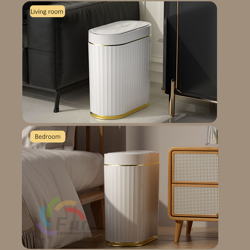 Smart Trash Can With Lid For Bedroom And Living Room Kitchen Storage Box Trash Can Induction Small Car Box Automatic Smart Dustbin Smart Trash Bin - 𝓢𝓱𝓸𝓹𝓵𝓮𝓬𝔂