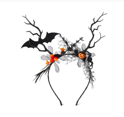 Halloween Bat Pumpkin Headband - 𝓢𝓱𝓸𝓹𝓵𝓮𝓬𝔂