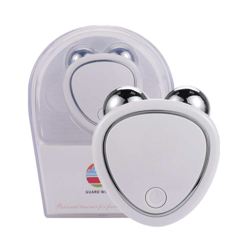 Portable Facial Micro-current Beauty Instrument For Lifting Thinning And Reducing Edema With Double Roller Massager - 𝓢𝓱𝓸𝓹𝓵𝓮𝓬𝔂