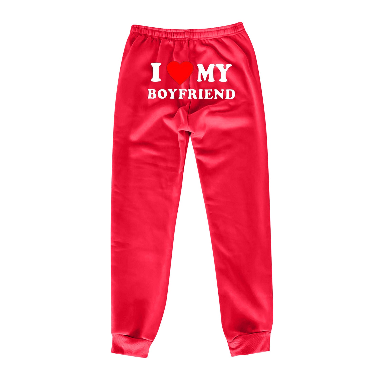 I Love MY BOYFRIEND Printed Trousers Casual Sweatpants Men And Women Sports Pants - 𝓢𝓱𝓸𝓹𝓵𝓮𝓬𝔂