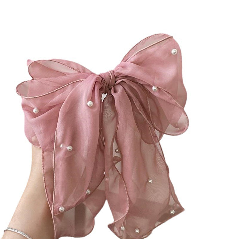 Big Lace White High-grade Hair Accessories Female Back Head Spring Clip Headdress - 𝓢𝓱𝓸𝓹𝓵𝓮𝓬𝔂