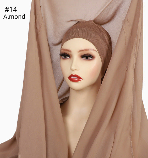 Lazy Chiffon Convenient Headscarf Magnetic Buckle Fixed - 𝓢𝓱𝓸𝓹𝓵𝓮𝓬𝔂