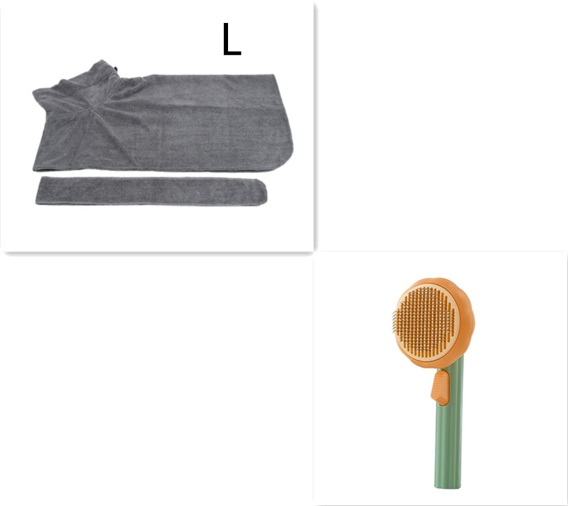 New Pet Cat Brush Hot Selling Hand-held Steel Wire Self-cleaning Comb Looper For Hair Removal - 𝓢𝓱𝓸𝓹𝓵𝓮𝓬𝔂