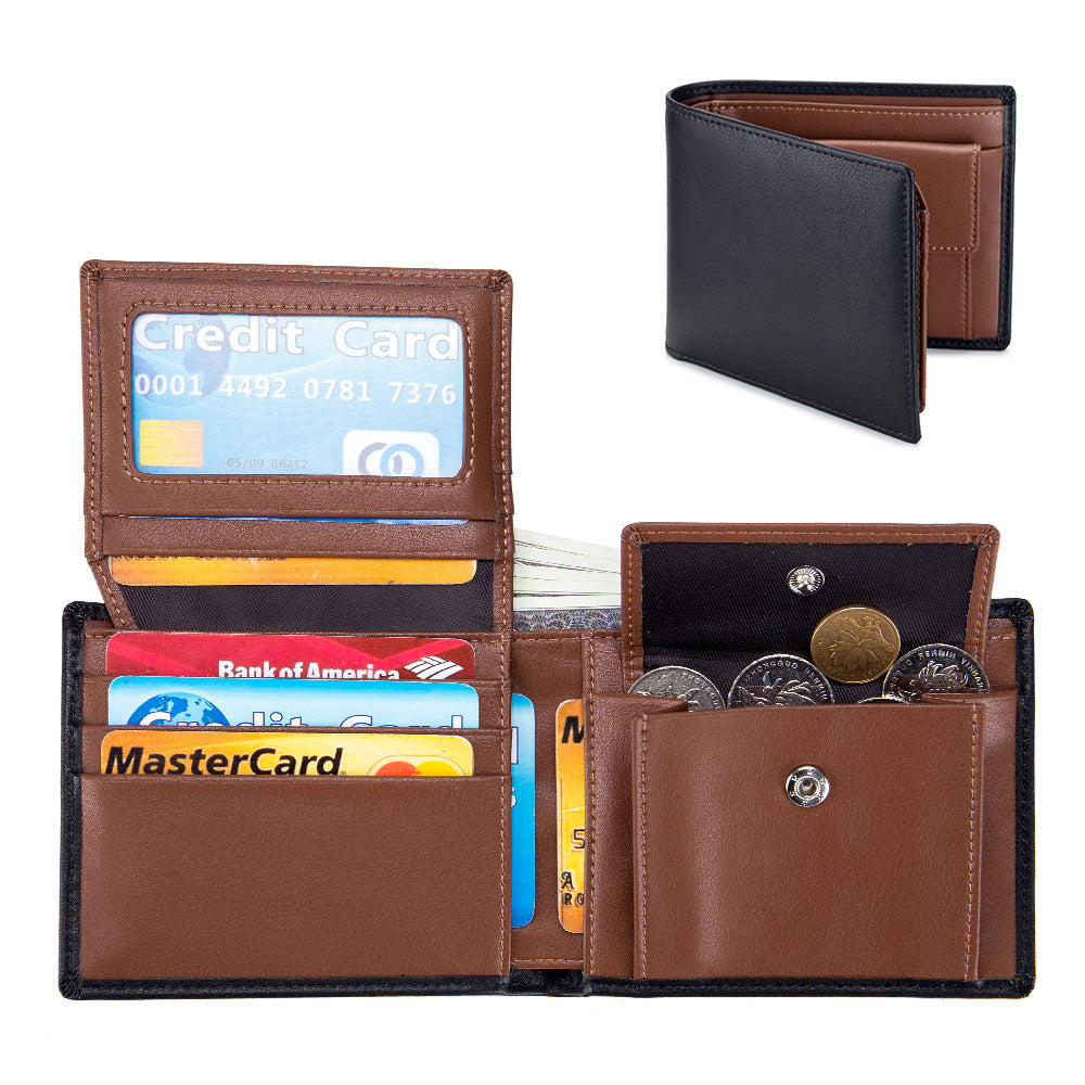 Men's Short Wallet Genuine Leather Trifold Wallet - 𝓢𝓱𝓸𝓹𝓵𝓮𝓬𝔂