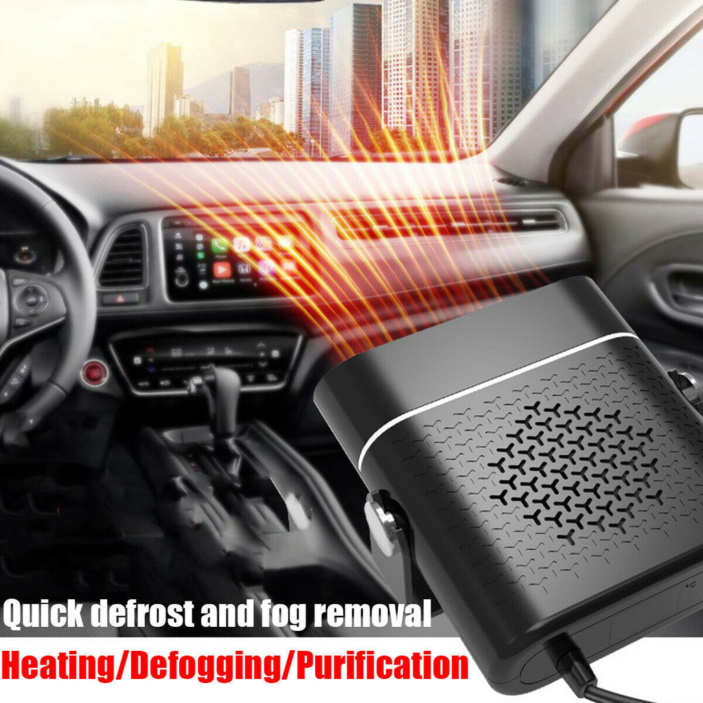 3 In 1 Car Heater Defogger Plug In Cigarette Lighter Mini Car Heater Defroster ABS Car Heaters Fan Defogger Anti-Fog - 𝓢𝓱𝓸𝓹𝓵𝓮𝓬𝔂