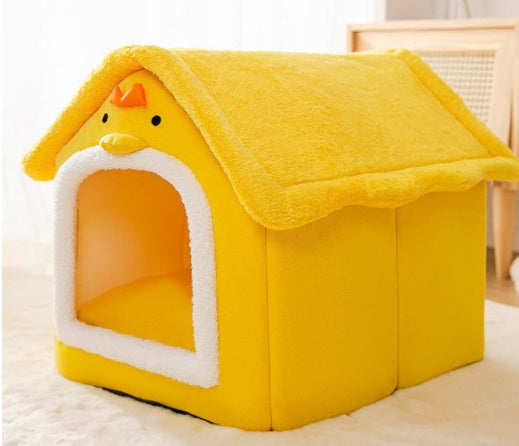 Foldable Dog House Pet Cat Bed Winter Dog Villa Sleep Kennel Removable Nest Warm Enclosed Cave Sofa Pets Supplies - 𝓢𝓱𝓸𝓹𝓵𝓮𝓬𝔂