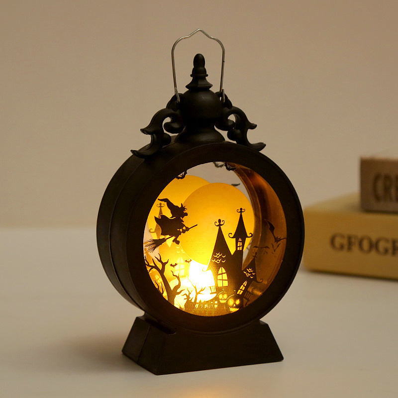 Halloween Retro Candle Portable Storm Lantern - 𝓢𝓱𝓸𝓹𝓵𝓮𝓬𝔂