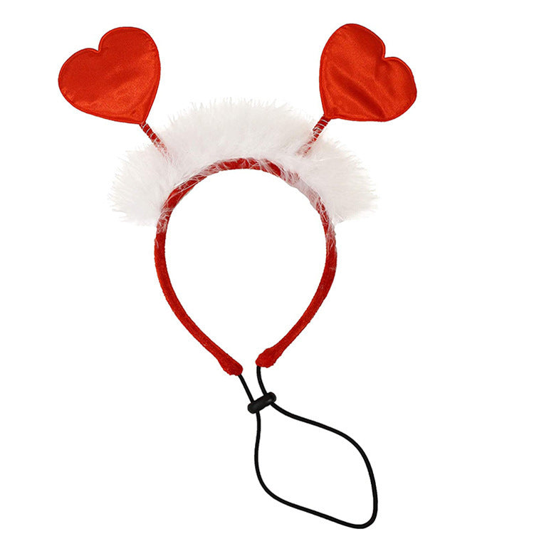 2025 Pets Valentine's Day Decoration Pet Scar Valentine's Day Hairband Dog Party Decoration Prop Dog Accessories Pet Products - 𝓢𝓱𝓸𝓹𝓵𝓮𝓬𝔂