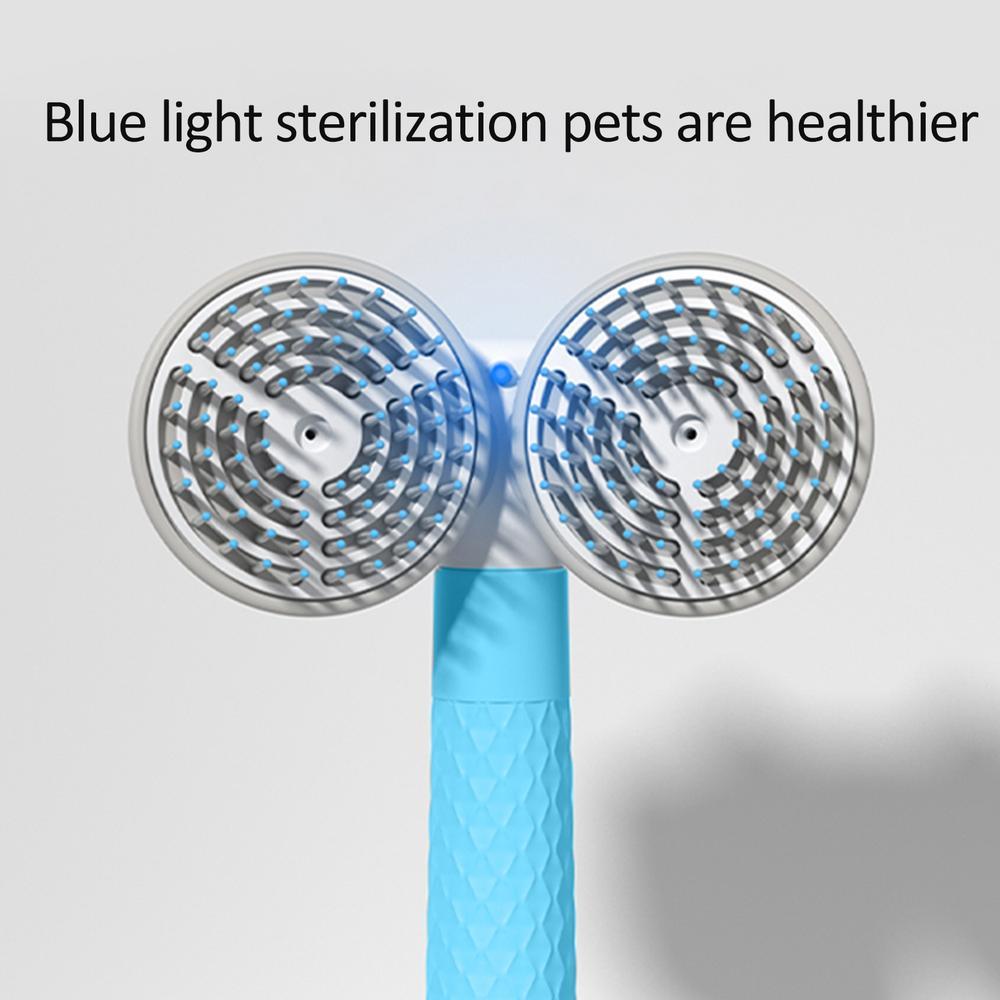Pet Cat Brush Dog Slicker Brush Double-headed Negative Ion One-button Self Cleaning Dog Cat Hair Removal Pets Products - 𝓢𝓱𝓸𝓹𝓵𝓮𝓬𝔂