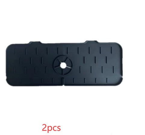 Kitchen Silicone  Faucet Absorbent Mat Sink Splash Guard Silicone Faucet Splash Catcher Countertop Protector For Bathroom Kitchen Gadgets - 𝓢𝓱𝓸𝓹𝓵𝓮𝓬𝔂