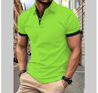 Men's Short Sleeve Business Shirt Summer Casual Polo Shirts - 𝓢𝓱𝓸𝓹𝓵𝓮𝓬𝔂