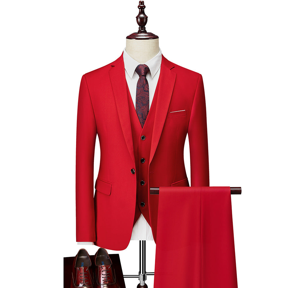 Men's Suit Three-piece Suit Business Wear Formal Wear - 𝓢𝓱𝓸𝓹𝓵𝓮𝓬𝔂