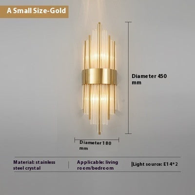 Lamp In The Living Room Crystal TV Background Wall Lamp - 𝓢𝓱𝓸𝓹𝓵𝓮𝓬𝔂