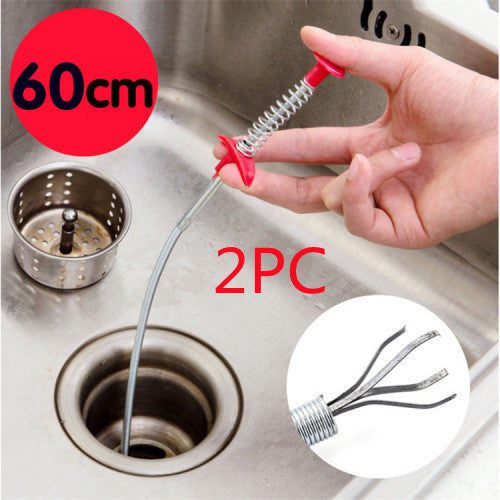 60CM Sewer Dredger Spring Pipe Dredging Tool Household Hair Cleaner Drain Clog Remover Cleaning Tools Household For Kitchen Sink Kitchen Gadgets - 𝓢𝓱𝓸𝓹𝓵𝓮𝓬𝔂