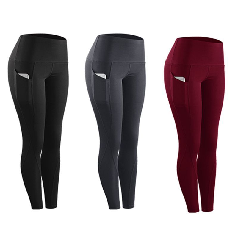 Women Compression Skinny Fitness Leggings Women Stretch Sportswear Casual Leggings Pants with Pocket - 𝓢𝓱𝓸𝓹𝓵𝓮𝓬𝔂
